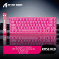 Attack Shark X68HE Magnetic Switch Keyboard | 0.01mm Precision, 0.125ms Low Latency, 8KHz Polling & RGB Customization for Esport Oasis Select X68he Berry red