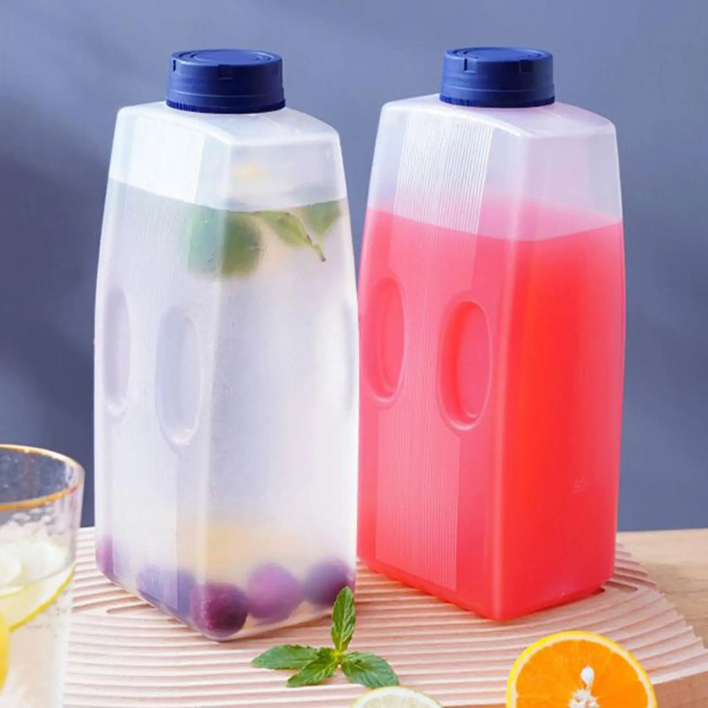 Refrigerator Juice Container Bottle Juice Bottle 2L Leak-Proof Beverage Dispenser with Scale for Iced Tea Water Coffee Milk Oasis Select