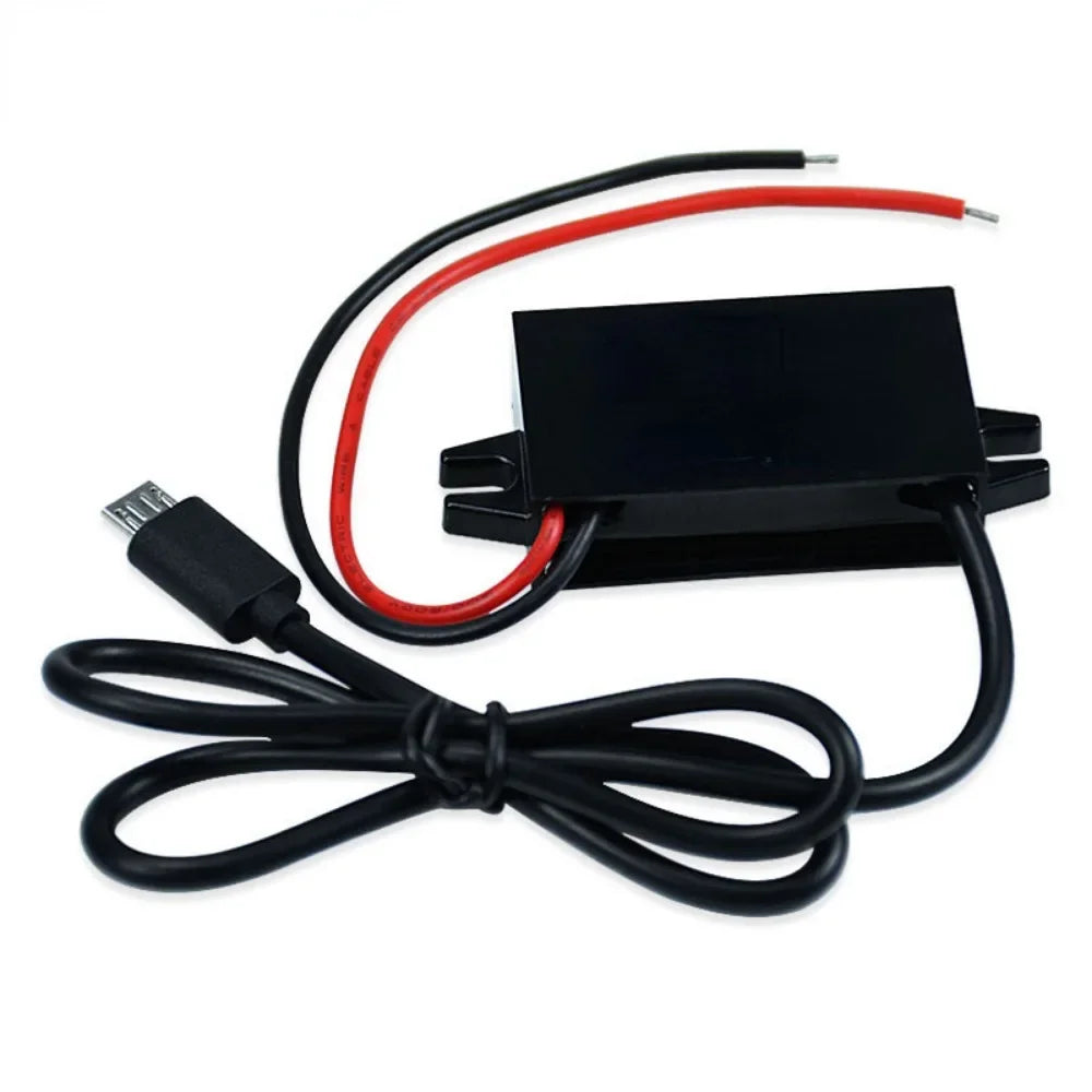12V24V to 5V 3A Car Power Converter Mini Micro USB Output Adapter Step Down Voltage Power Supply DC-DC with Reverse Protection Oasis Select