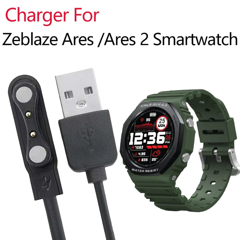 Smart Watch USB Charger Cable – Haylou, IMILAB, YAMAY, Ticwatch Smartwatch Charging Cable Oasis Select