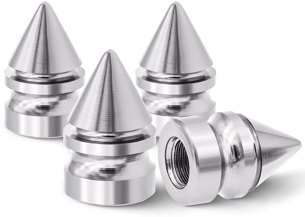 Automobile, motorcycle, conical tower shaped aluminum alloy valve cap, colored valve cap, pointed cap Oasis Select 4pcs 4