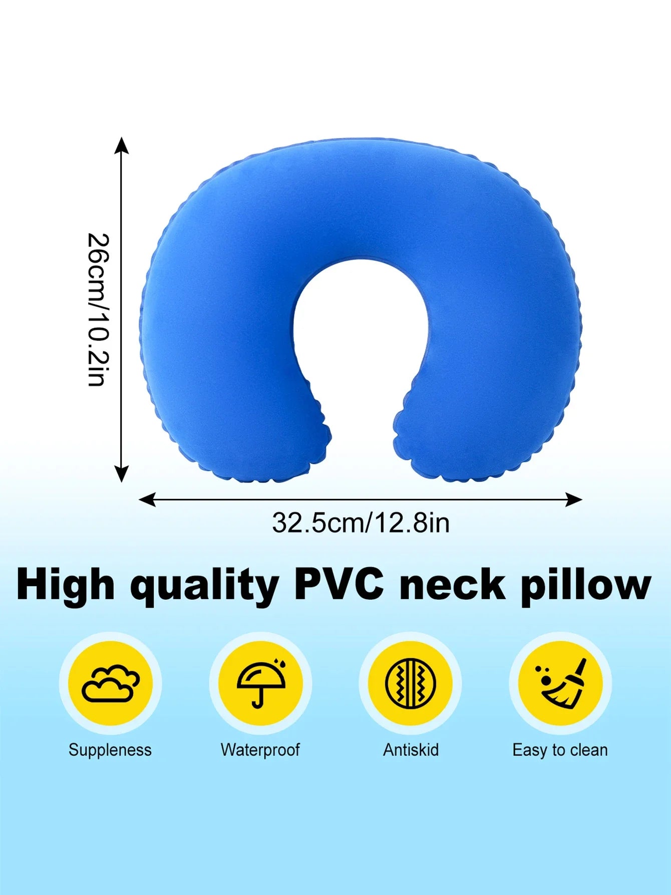 2Pcs/Pack inflatable U-shaped pillow, portable folding neck pillow for travel, suitable for travel Oasis Select