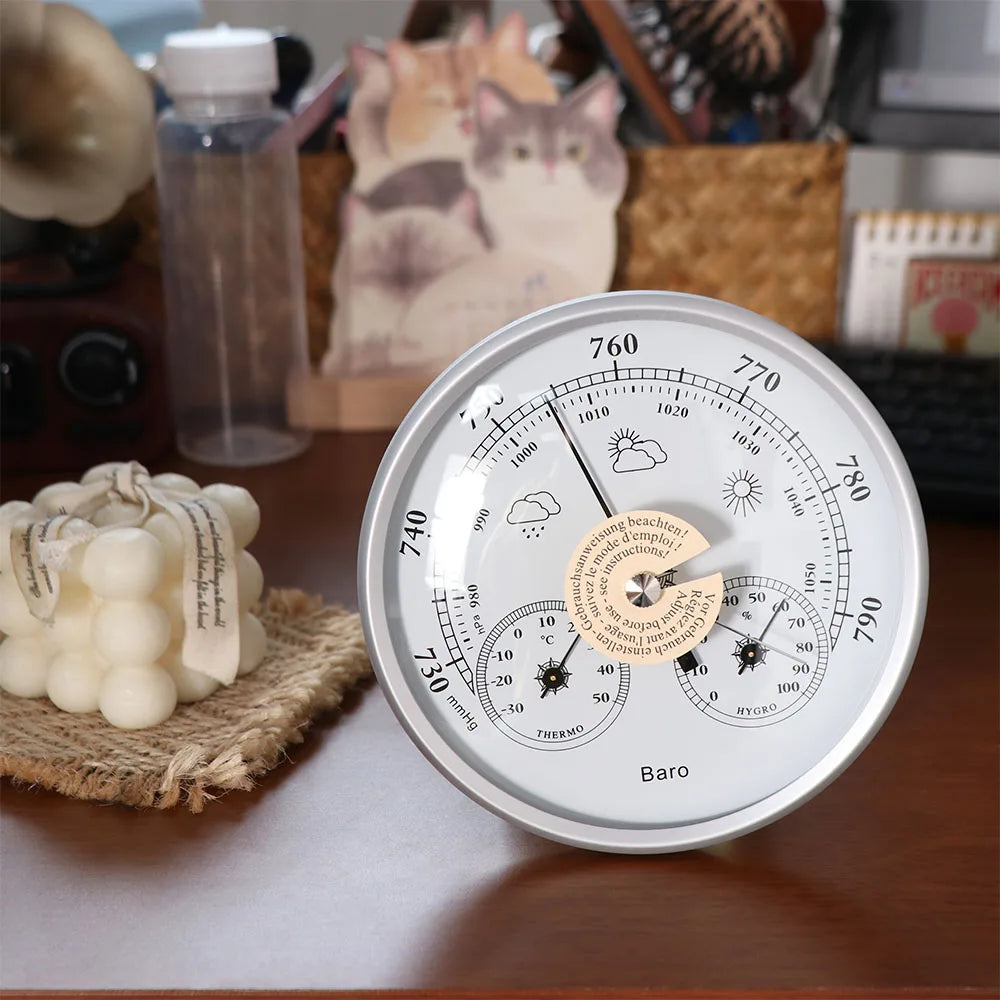 3-in-1 Barometer Thermometer Hygrometer | Wall Mount Gauge Weather Station Gauge Oasis Select