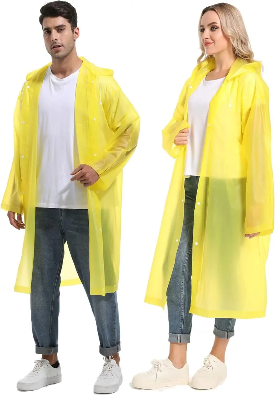 Waterproof Raincoat Outdoor Hiking Portable Adult Poncho Raincoat Emergency Anti-rain coat 2024 New fashion coloful choice Oasis Select yellow 1pc