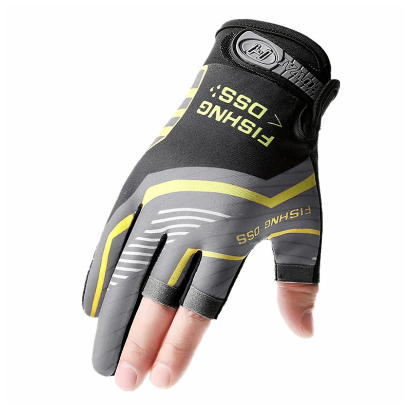 Hot Sale Hot Sale Fishing Gloves, Fishing Routes, Sun Protection, Anti Slip, Ice Silk Breathable Thin Gloves Oasis Select grey