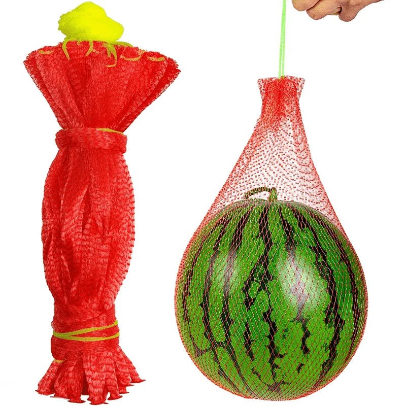 100 Pieces of Heavy-Duty Plastic Garden Netting Suitable for Watermelon Vertical Planting and Hammock with Straps Oasis Select