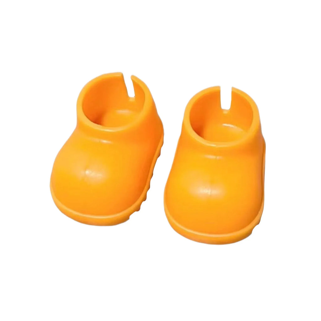 New Hand-made For 17CM Labubu Doll Shoes Dressing Replacement DIY Doll Leather Shoes Multiple Styles Doll Accessories Doll Toys Oasis Select Orange One Size