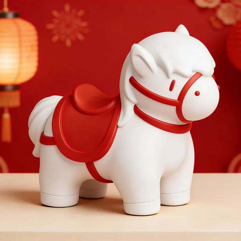 Golden Saddle Little White Horse Aromatherapy Candle Mold DIY Pon Mold Home Decor Gypsum Handmade Soap Silicone Mold Oasis Select