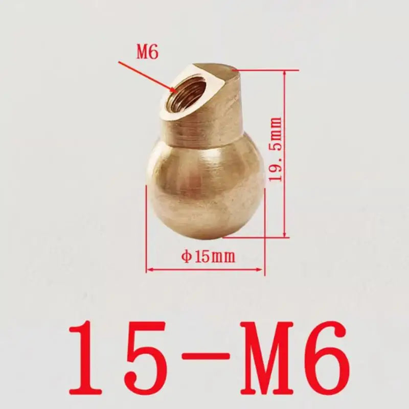 Machine Tool CNC Oblique Spray Brass Ball Coolant Nozzle Universal Ball Joint Flexible for Lathe Mill Cutting Oasis Select 15MM