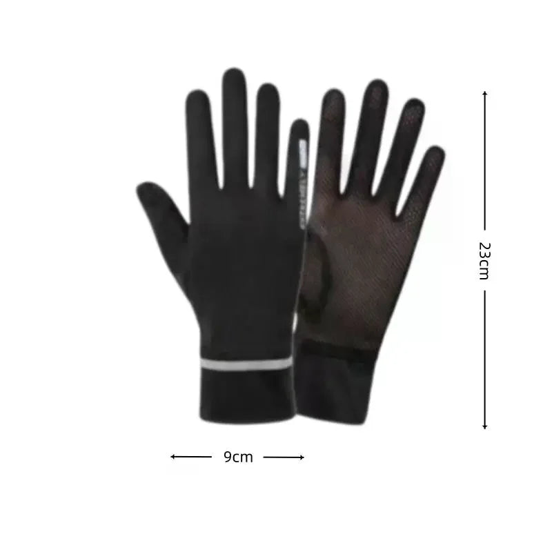 Women Summer Gloves 1Pair Sun Protection Breathable Mesh NonSlip Touchscreen Outdoor Driving Cycling Oasis Select