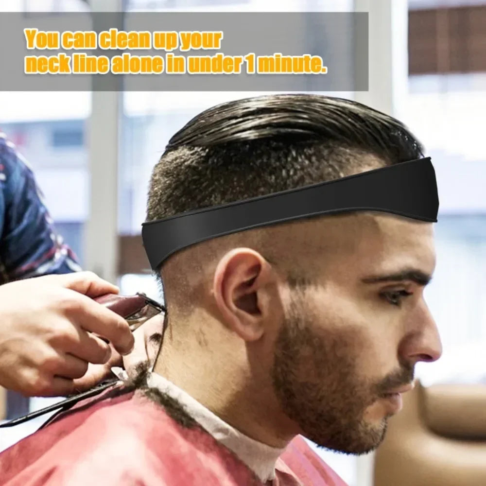 DIY Home Hair Trimming Haircut Curved Headband Silicone Neckline Shaving Template Hair Cutting Guide Barber Hair Styling Tools Oasis Select