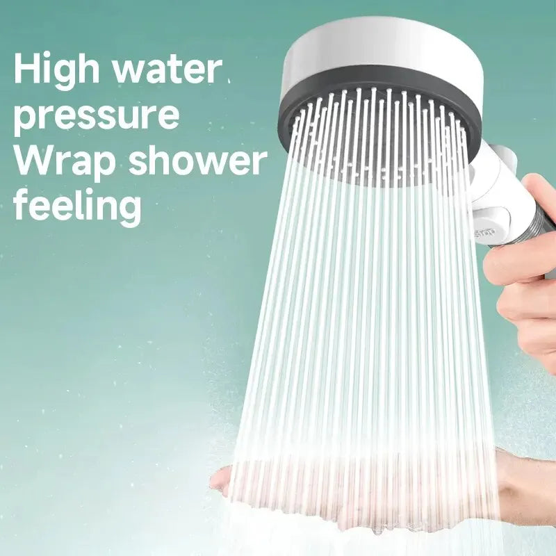 High Quality 8 Mode Shower Head Water Filter Adjustable High Pressure Shower Portable One-Key Stop Shower Bathroom Accessories Oasis Select