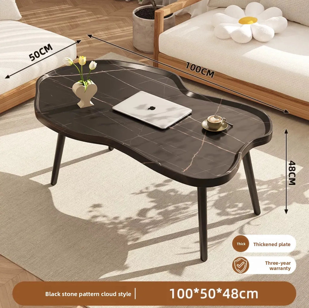 Multi-functional Cloud coffee table living room home sofa side table modern table sturdy and durable Oasis Select Black stone 100
