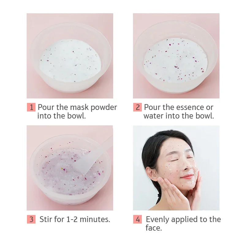 Rose Collagen Hydro Jelly Mask Powder – DIY Peel-Off Face Mask
