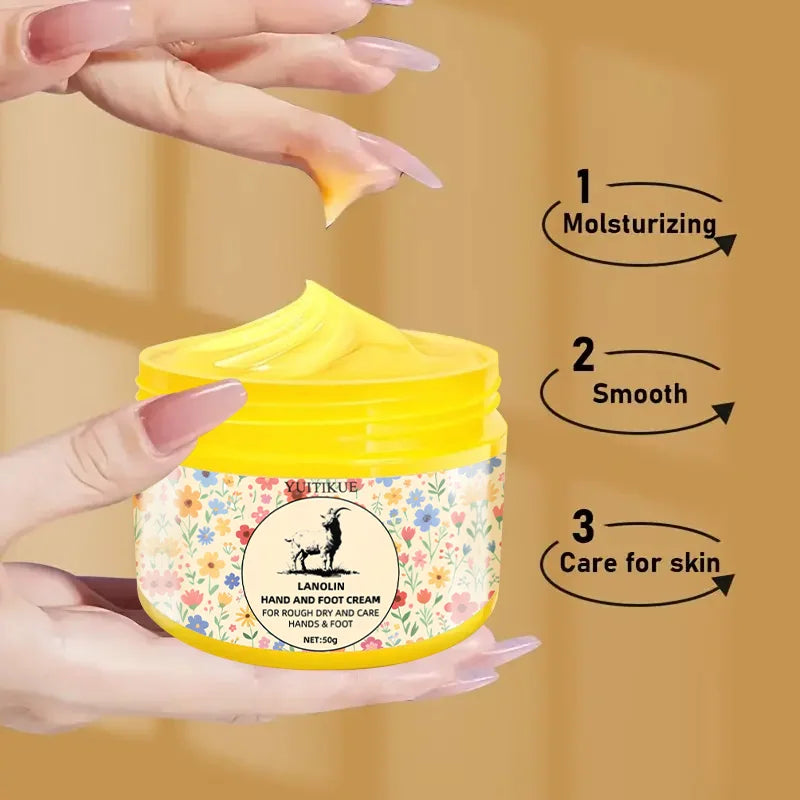 YUITIKUE Lanolin Hand & Foot Cream 50g – Dry Skin Repair