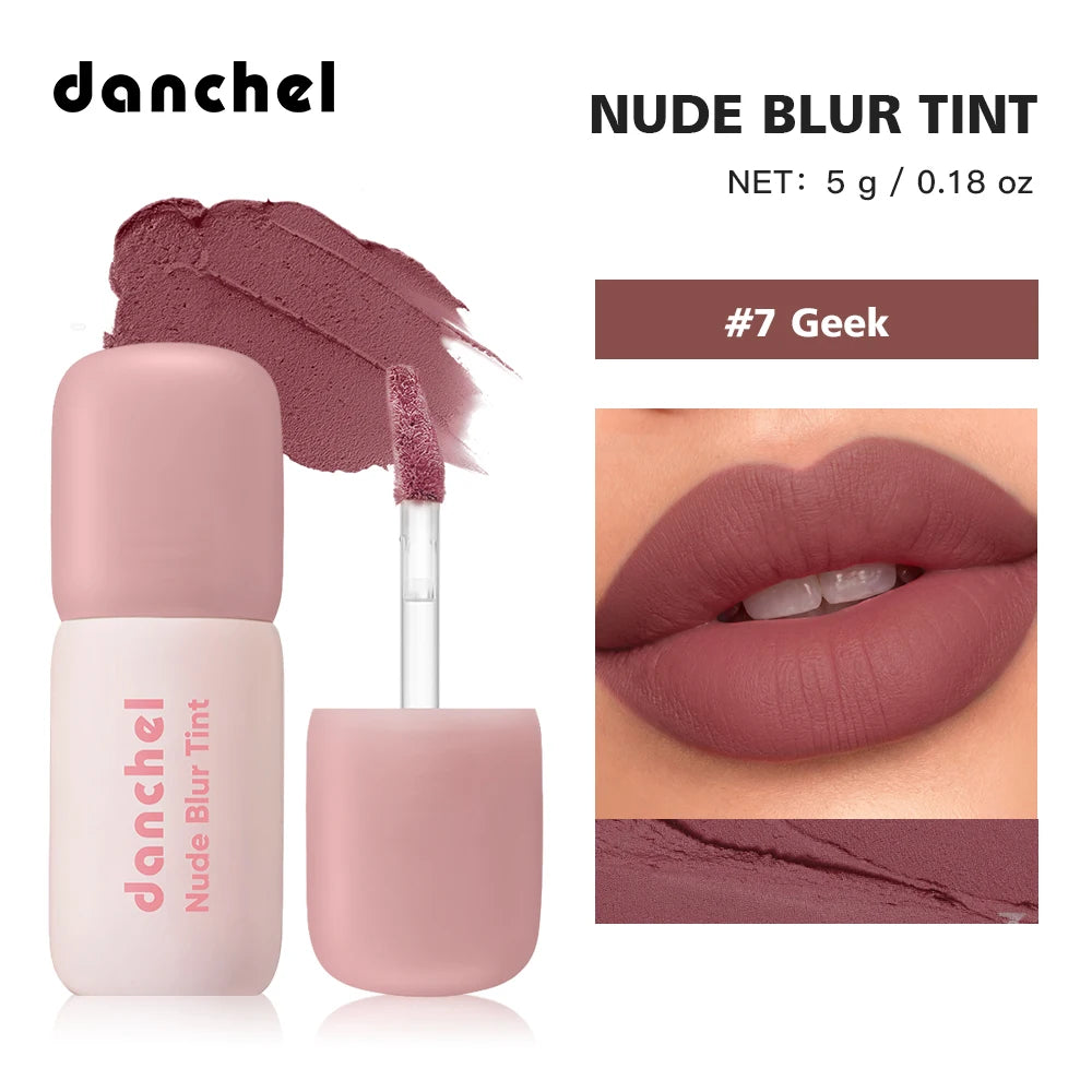 Soft Matte Lip Tint Long Lasting Lightweight Non-sticky Smooth Velvet Lip Gloss 2 In 1 Natural Lip & Cheek Blush Cream Daily Bea Oasis Select Color 7
