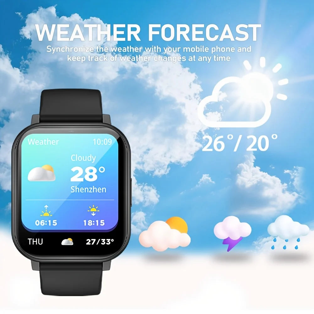 ERUN Premium Smart Watch – Multi-Sport, Call & Music Control