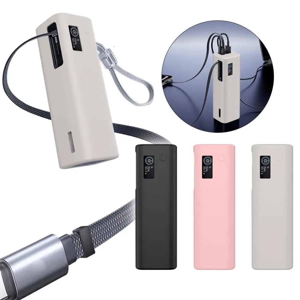 For Baseus 25000mAh Power Bank Silicone Case Bag Anti-collision Anti-touch 360° All-round Protection Sleeve Carrying Travel Case Oasis Select