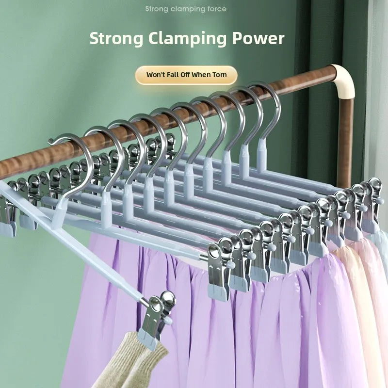 No-trace Anti-slip Stainless Steel Pants Hanger Clip Home Use JK Oasis Select
