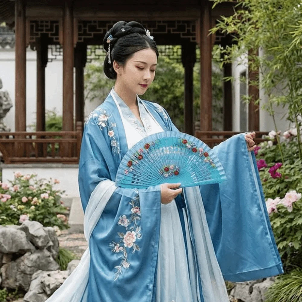 Traditional Classic Hand-painted Fan Colorful Hand Crafted Chinese Style Fan Antique Decorative Folding Fan Photography Prop Oasis Select