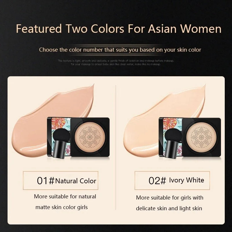 Air Cushion Foundation Concealer Whitening Liquid foundation Waterproof Brighten Face Base Makeup Oasis Select