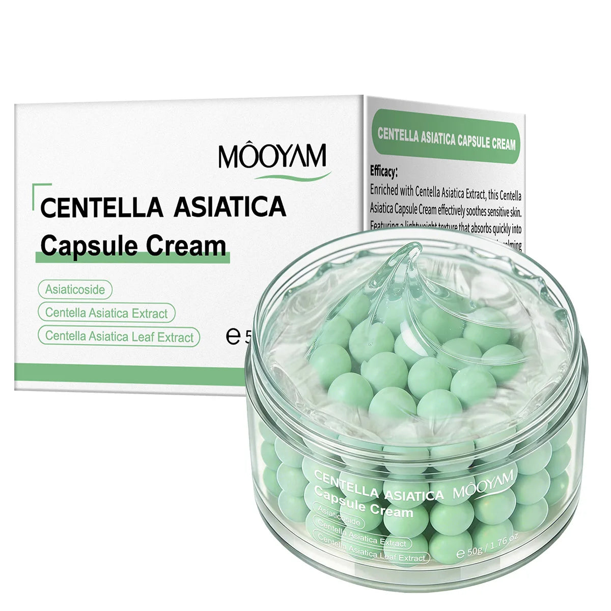 Centella Asiatica Capsule Cream – Hyaluronic Acid & Grape Seed