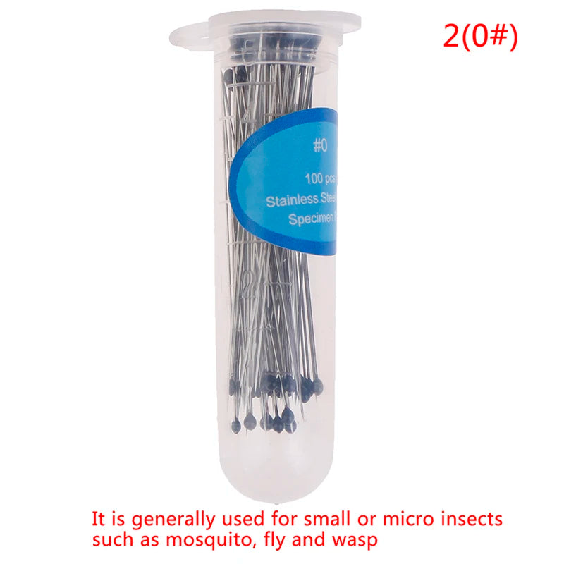 100Pcs Stainless Steel Insect Pins for School Lab Entomology Research - Educational & Scientific Specimen Needles Oasis Select 20