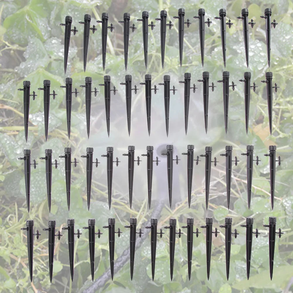 50x Adjustable Dripper Flow Irrigation Drippers Sprinkler Emitter Drip System Oasis Select france