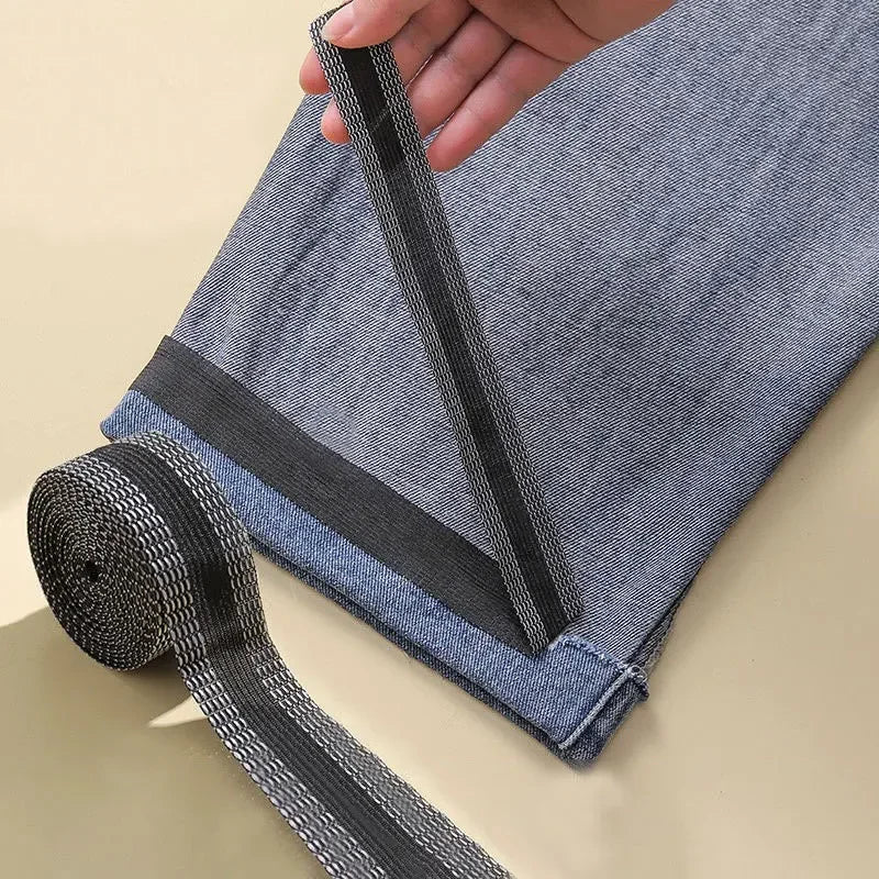 DIY Sewing Fabric Self-Adhesive Pants Paste Iron on Pants Edge Shorten Repair Pants for Jean Clothing and Jean Pants Apparel Oasis Select