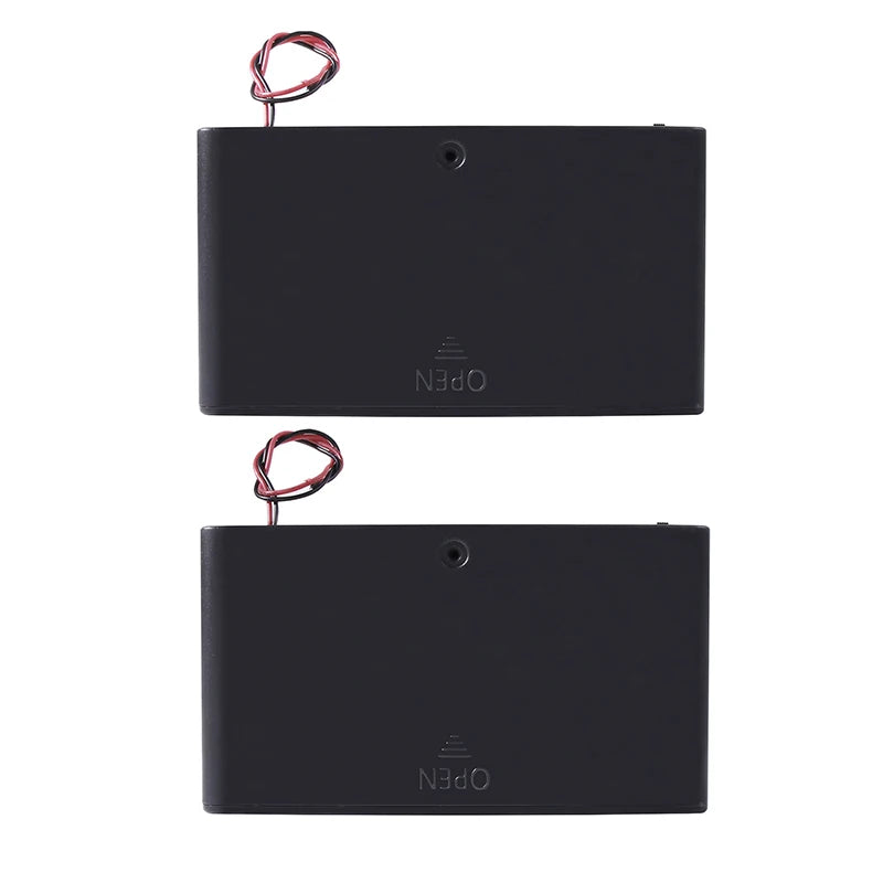 1/2Pcs 8 Slots AA Battery Holder Battery Storage Case Box With Switch & Cover Batteries Standard Container Oasis Select 2pcs