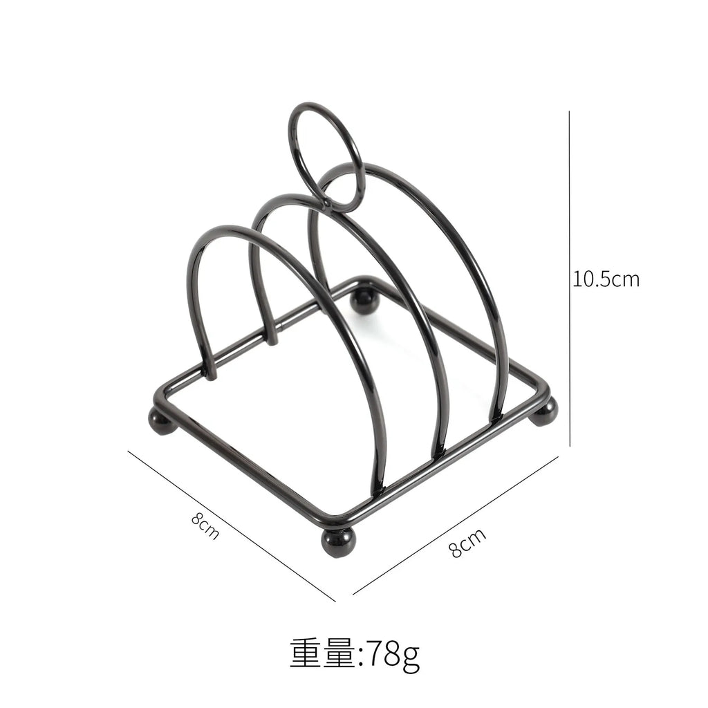 Stainless Steel Cooking Rack Versatile Use as Toast Stand Bread Rack Baking Grid Pizza Plate Grill Pot Air Fryer Accessory Oasis Select Gun black