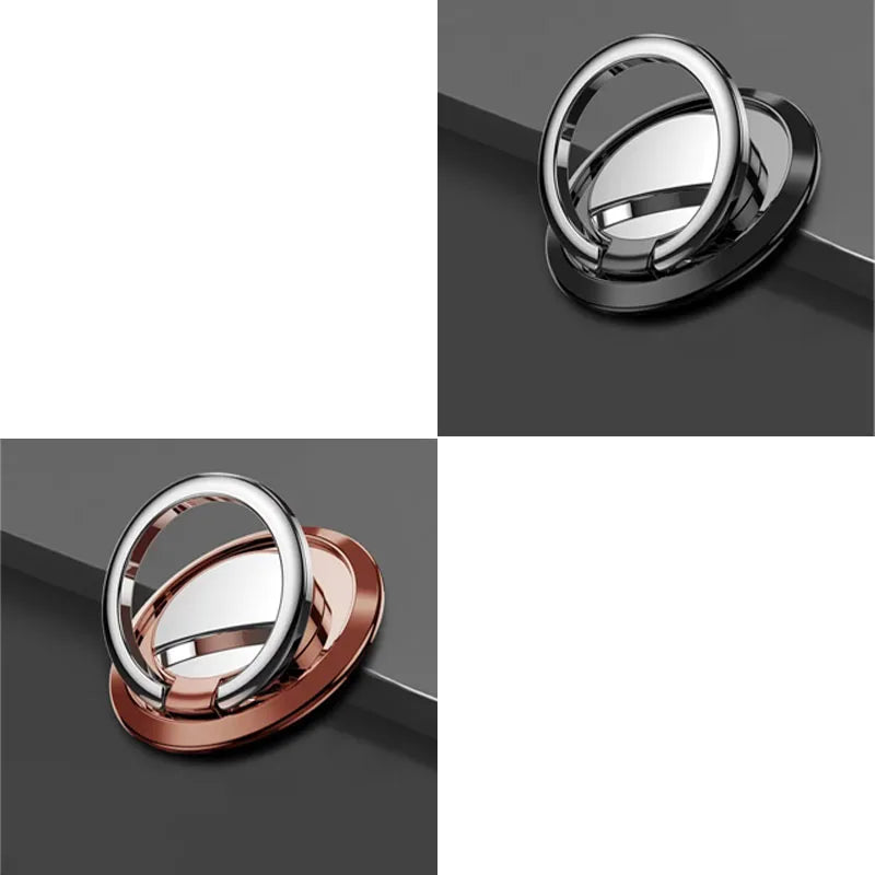 1/2/3pcs Luxury Finger Ring Holder Stand Grip 360 Rotating For Mobile Phone Car Magnetic Mount Phone Back Sticker Pad Unniversal Oasis Select 2pcs mix