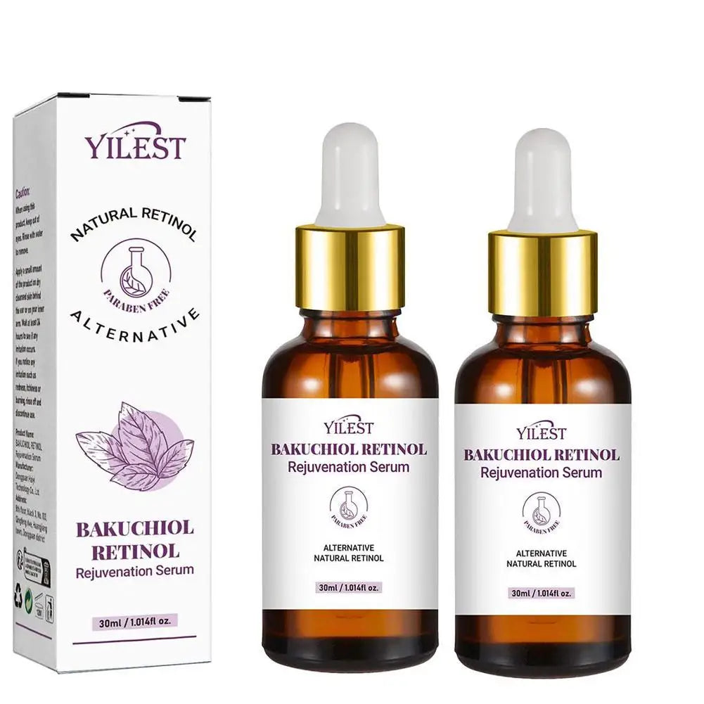 1/2PCS Bakuchiol Retinol Rejuvenation Serum For Face Minimize Wrinkles Retinol & Vitamin Face Serum Skin Firming Skin Care Oasis Select