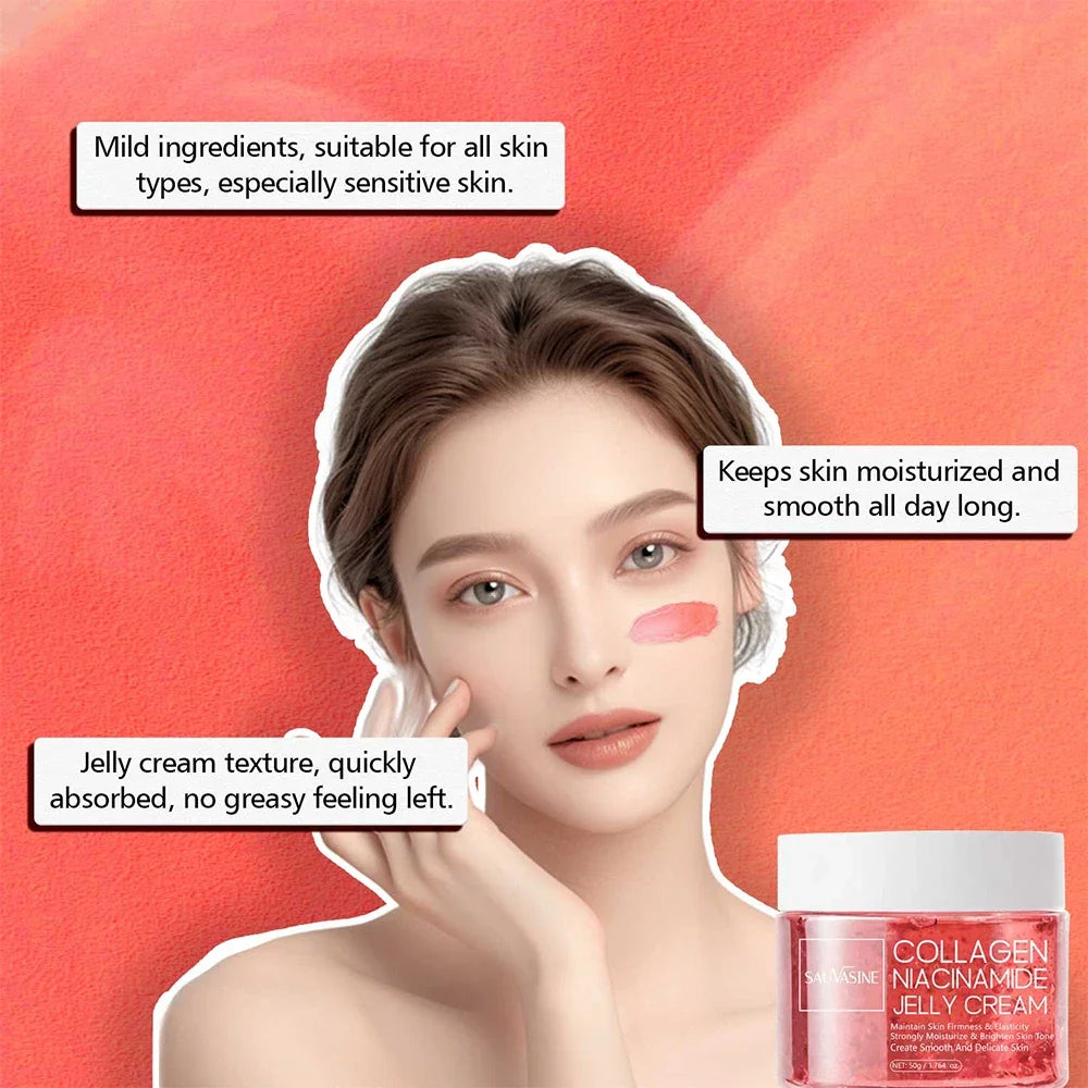 SAUVASINE Collagen Jelly Cream – Niacinamide & Hyaluronic Acid