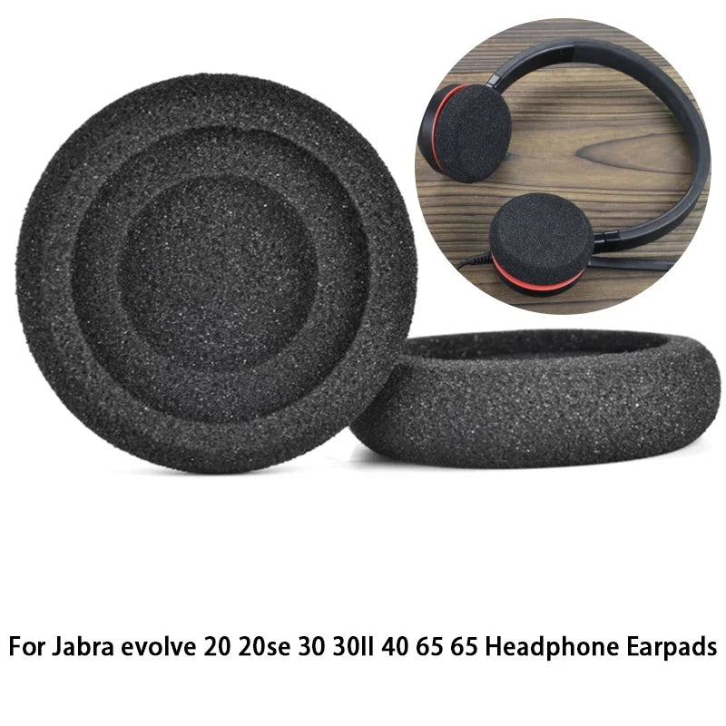 Soft Foam Ear Pads Replacement Ear Cushions for Jabra evolve 20 20se Headphone EarPads High Elasticity Sponge Cover Oasis Select