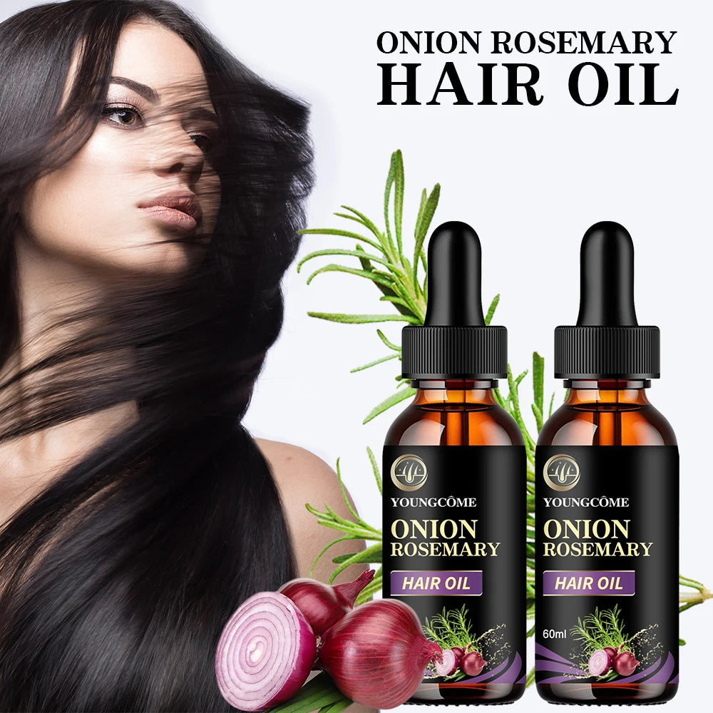 Hair Rapid Growth Essential Oil Onion Rosemary Hair Care Essential Oil Hair Regeneration Effective Hair Loss Product Oasis Select