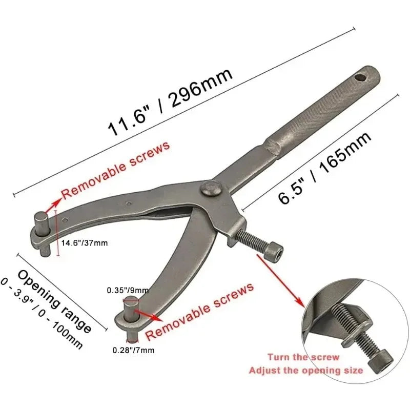 Flywheel Pulley Sprocket Spanner for Scooter Moped Y-Type Flywheel Wrench Belt Disc Magneto Fixing Clip Flywheel Caliper Clutch Oasis Select