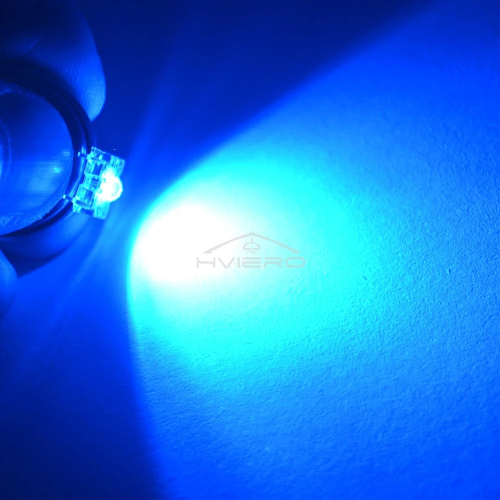 100Pcs 3mm Piranha Super Flux LED Beads | 4-Pin Wide Angle DIY