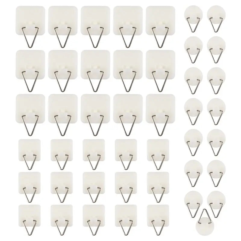 LIKE WISH 45Pcs Adhesive Picture Frame Foam Board Picture Hanger For Wall Art Photo Frame Bathroom Closet Kitchen Home Door Oasis Select
