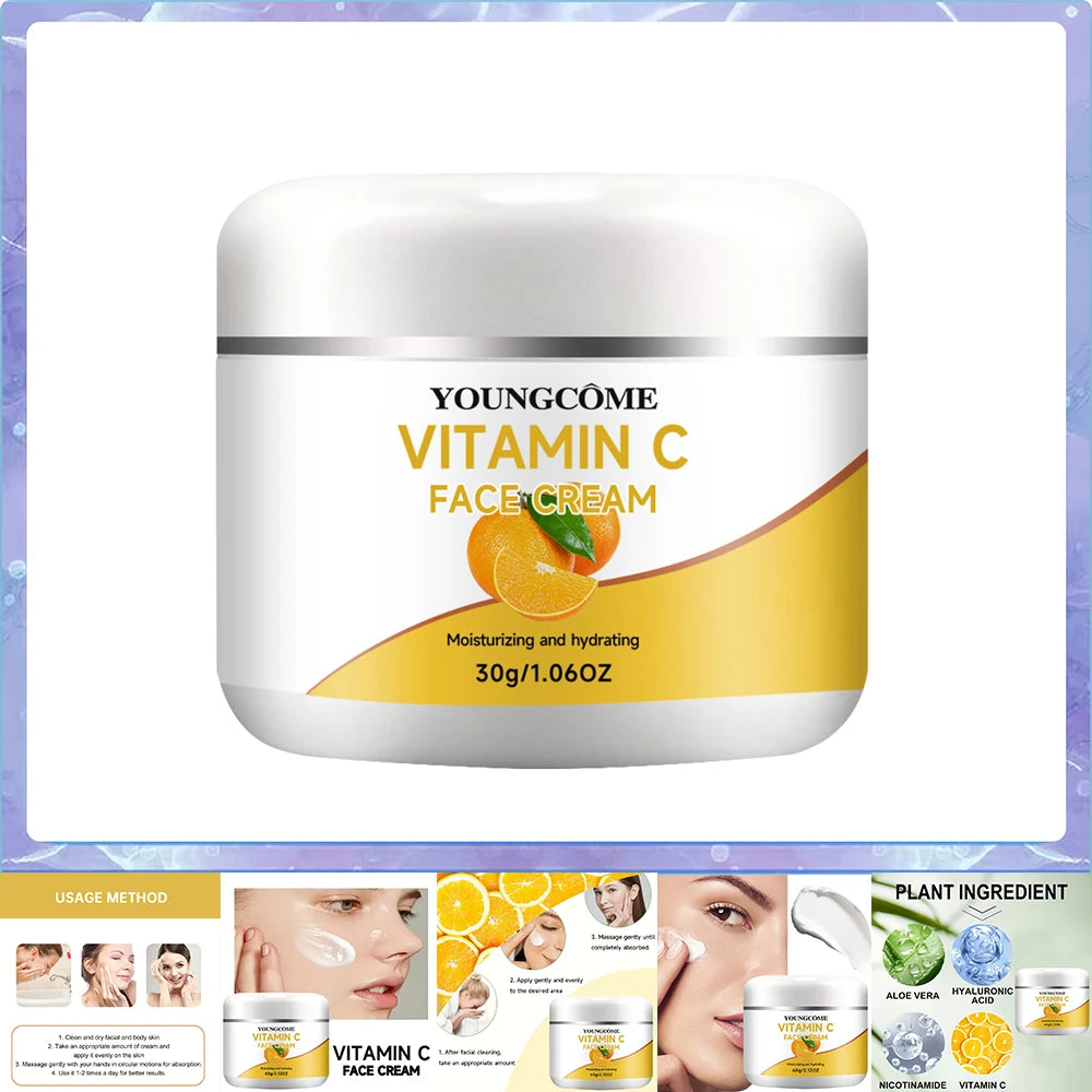YOUNGCOME Vitamin C Face Cream – Brighten, Firm & Even Tone