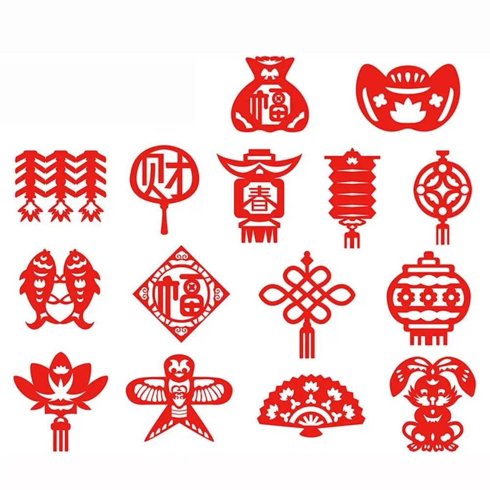 Kids Chinese Paper-Cut Art Kit – 30pcs DIY with Tutorials