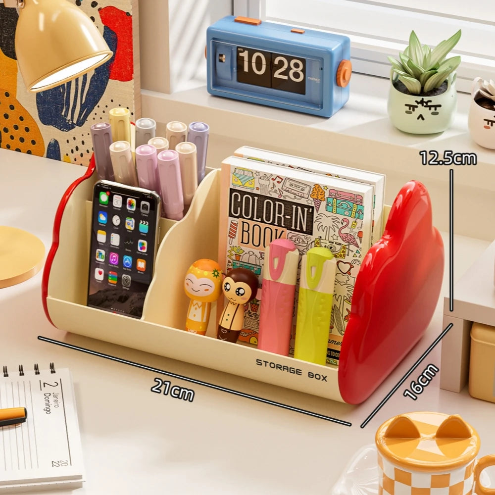 Cloud-Shaped Desk Organizer | Multi-Compartment Storage Box