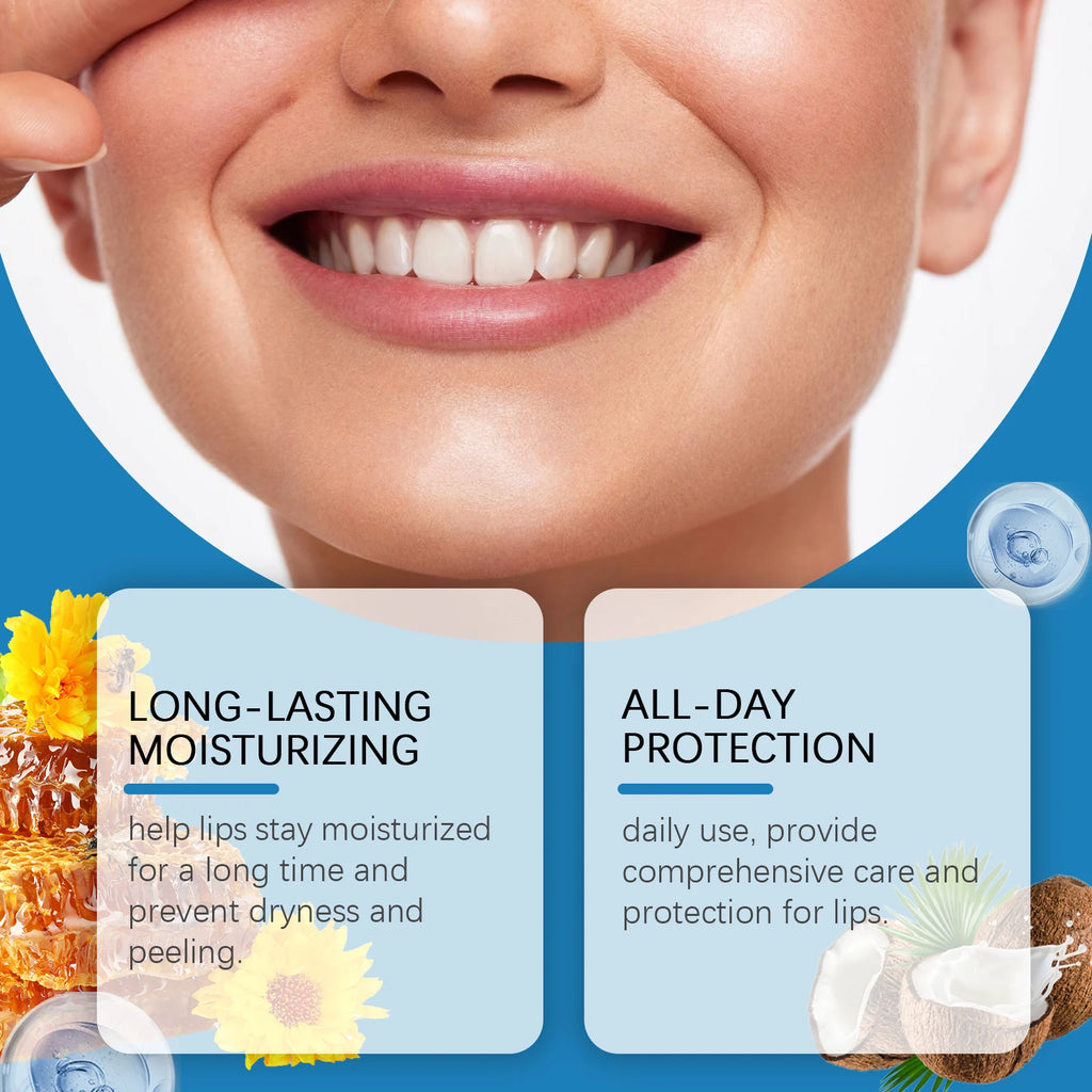 1/2/3pcs Hyaluronic Lip Balm Lips Skincare Anti Cracking Nourishing Brightening Moisturizing Lip Balm Lipstick Lips Skin Care Oasis Select