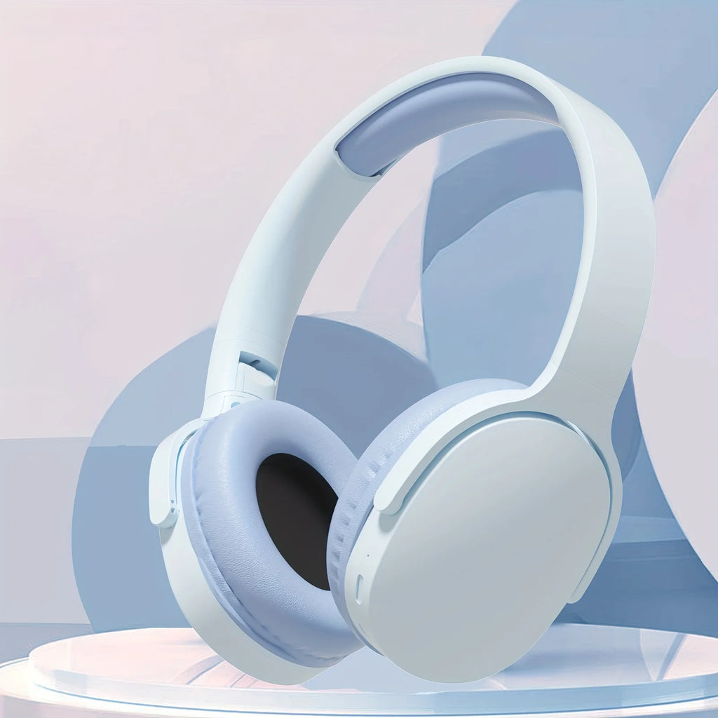 Wireless Bluetooth Earphone Stereo Hifi Headset Super Long Battery Life Game Earbuds Over-ear Wireless Headphones Blutooth Oasis Select Blue