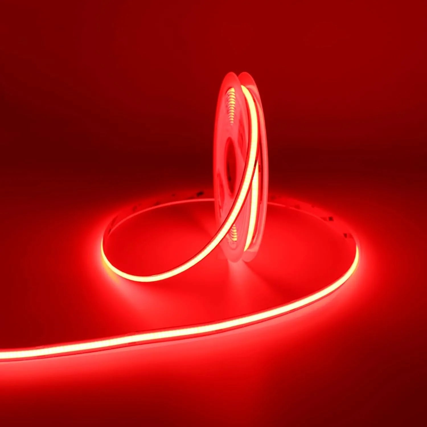 DC 12V 24V 8MM COB LED Light Strip Room Decoration 320LEDs/m Led Tape High Density Flexible 3000K 3500K 4000K 6000K Oasis Select Red 12V 0.5m