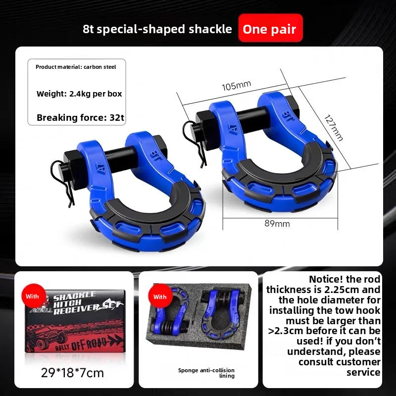 Tow hitch tank unloading off-road vehicle rescue bow-shaped front bumper U-shaped hook Great Wall Cannon U-shaped horseshoe tank Oasis Select Style7