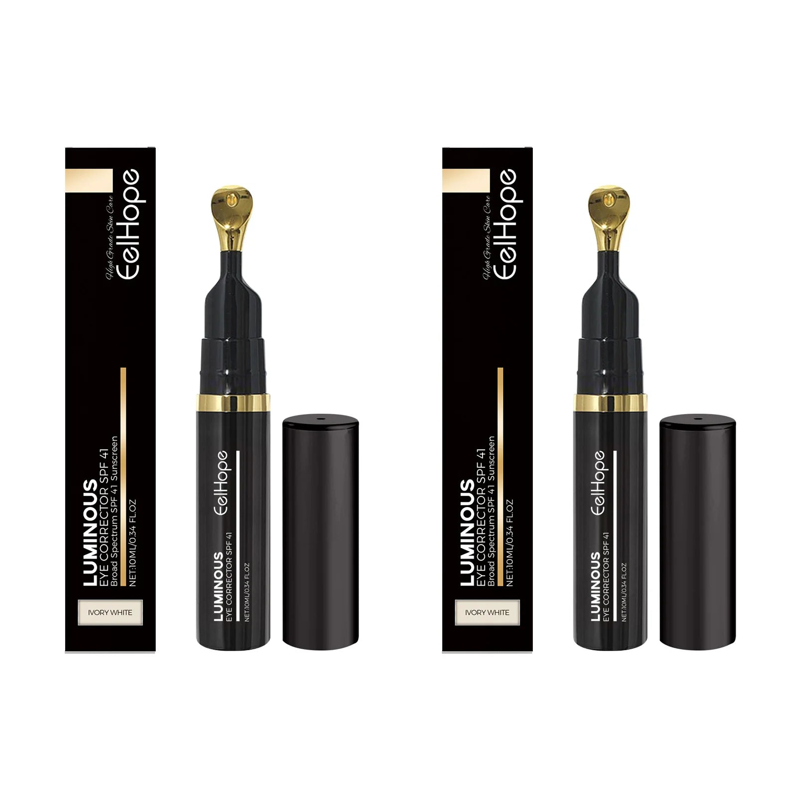Eelhope Dark Circles Concealer Stick – Waterproof, Full Coverage Concealer Stick Oasis Select 2PCS X Ivory White