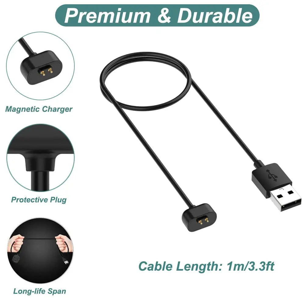 Amazfit Band 7 USB Replacement Charger – 3.3ft Cable Smartwatch Charger Oasis Select