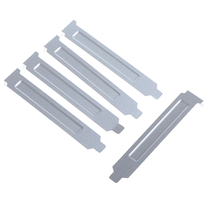 5pcs 12cm Silver PCI Slot Cover PC Computer Case Dust Filter Blanking Plate Oasis Select