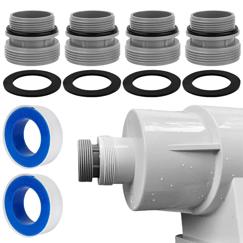 Pool Hose Adapter Plastic Pool Hose Connector Two-Way Hose Short 40mm to 1 1/2" Pump Replacement Pool Adapter Conversion Kit Oasis Select